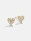 Baublebar Whole Lotta Heart 18k Gold Kids' Earrings In Gold