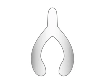 Baublebar Wishbone Icon In Metallic