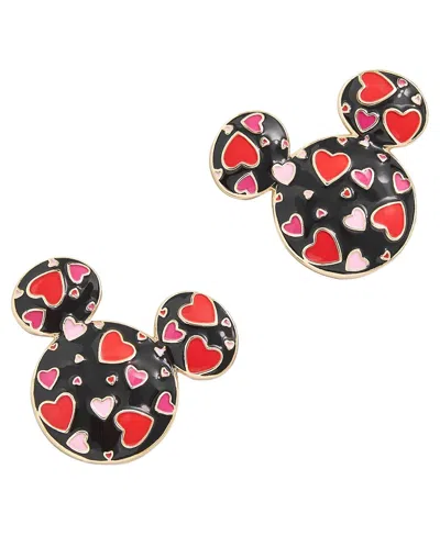 Baublebar Women's  Black Mickey Mouseâ Mixed Hearts Earrings