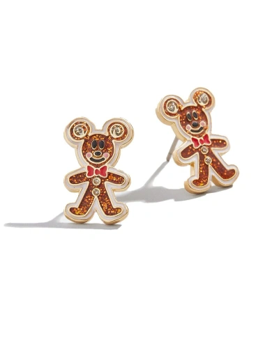 Baublebar Women's  Mickey & Friends Gingerbread Delicate Earrings In Brown