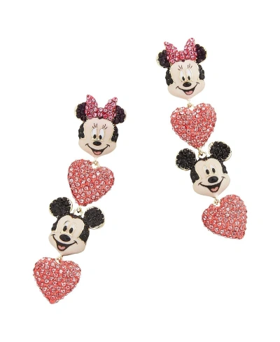 Baublebar Women's  Mickey & Minnie Heart Drop Earrings In Multi