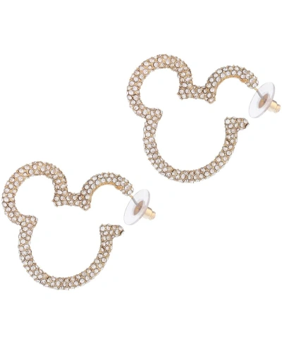 Baublebar Women's  Mickey Mouse Paveâ Essential Hoop Earrings In Gold-tone