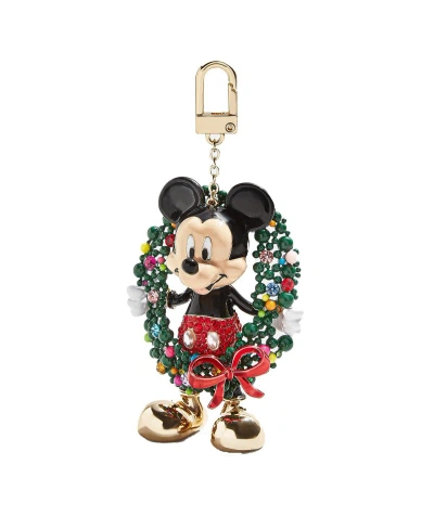 Baublebar Women's  Mickey Mouse Wreath Bag Charm In Red