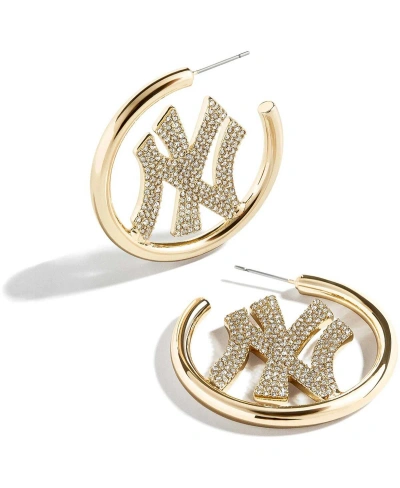 Baublebar Women's  New York Yankees Hoops Earrings In Multi