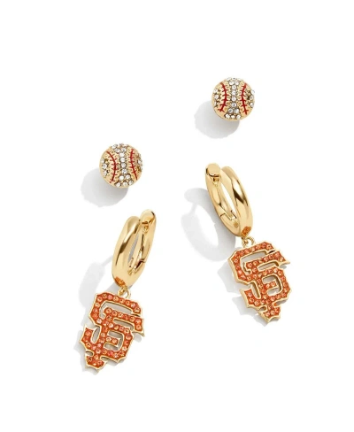 Baublebar Women's  San Francisco Giants 2-pack Earrings Set In Gold-tone