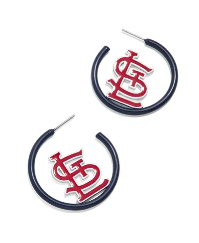 Baublebar Women's  St. Louis Cardinals Enamel Hoop Earrings In Multi