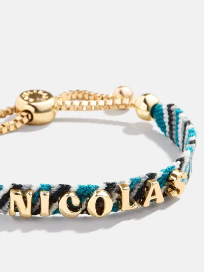 Baublebar Woven Kids' Custom Friendship Bracelet In Blue