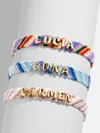 Baublebar Woven Kids' Custom Friendship Bracelet In Multi