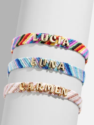 Baublebar Woven Kids' Custom Friendship Bracelet In Multi