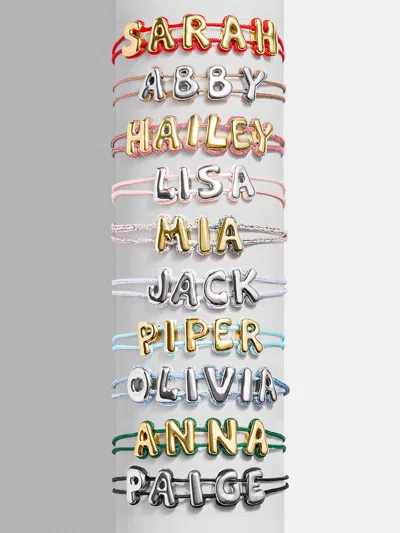 Baublebar Wrapped Up Bubble Waterproof Custom Cord Bracelet In Gold