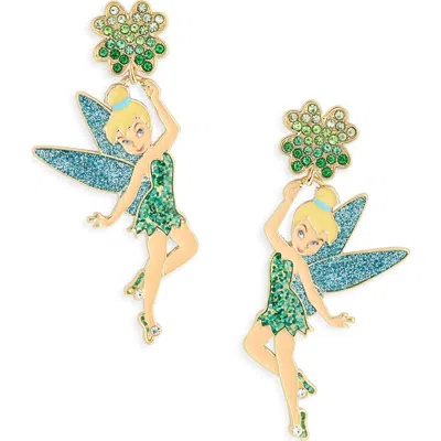 Baublebar X Disney® Tinker Bell Four-leaf Clover Drop Earrings In Green