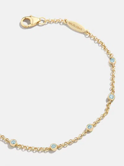 Baublebar Yasmine 18k Gold Birthstone Bracelet