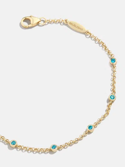 Baublebar Yasmine 18k Gold Birthstone Bracelet