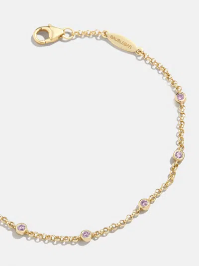 Baublebar Yasmine 18k Gold Birthstone Bracelet