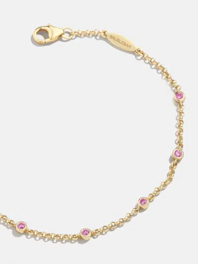 Baublebar Yasmine 18k Gold Birthstone Bracelet