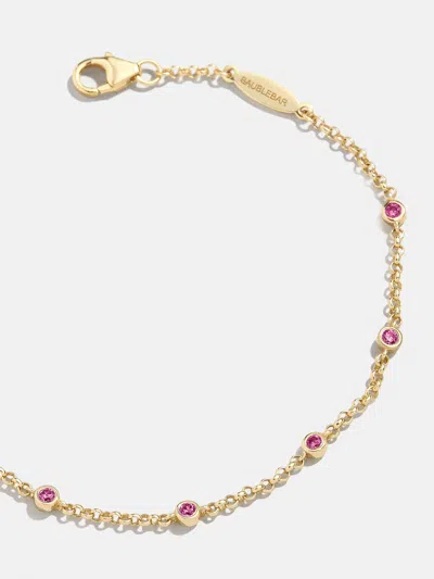 Baublebar Yasmine 18k Gold Birthstone Bracelet