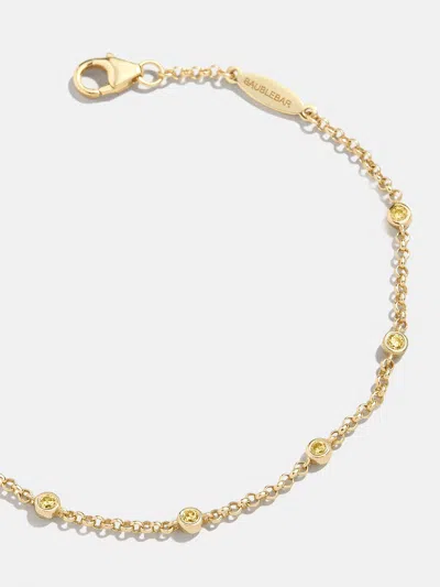 Baublebar Yasmine 18k Gold Birthstone Bracelet