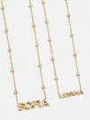 Baublebar Yasmine 18k Gold Custom Nameplate Necklace