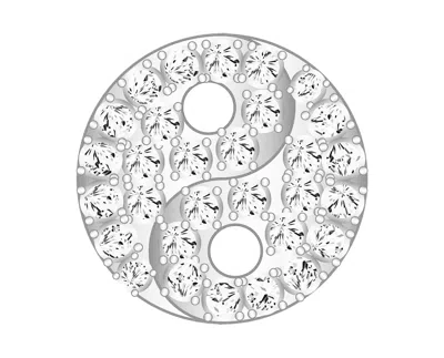 Baublebar Yin Yang Icon In Metallic