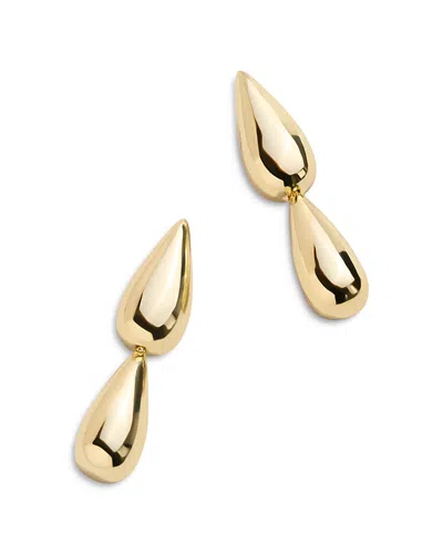 Baublebar Zoe Tear Shape Double Drop Earrings In Gold Tone