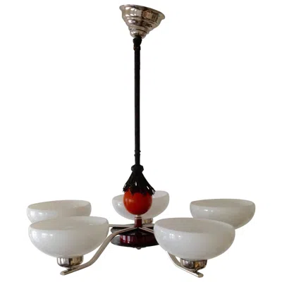 Pre-owned Bauhaus 20th Century Art Deco Chandelier In Transparent