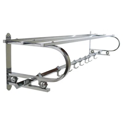 Pre-owned Bauhaus Antique Art Deco  Chrome Coat Rack / Hat Rack 1930 Design Hallway Hanger In Gray
