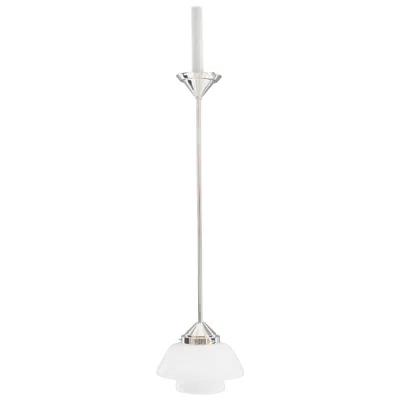 Pre-owned Bauhaus Art Deco  Pendant Nickel-plated Germany, Circa 1920s In Transparent