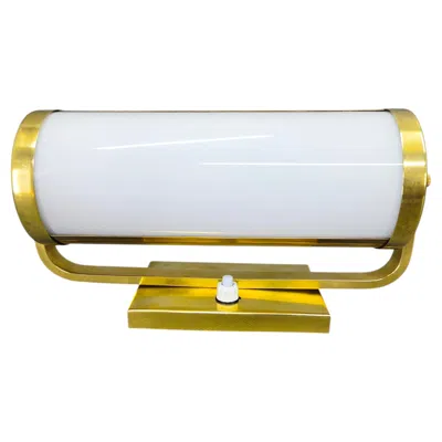 Pre-owned Bauhaus Brass Wall Lamp With Adjustable Glass Shade, 1930s In Sand