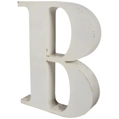 Pre-owned Bauhaus Large Midcentury Porcelain Letter "b" From The Stix Baer And Fuller Sign In Gray