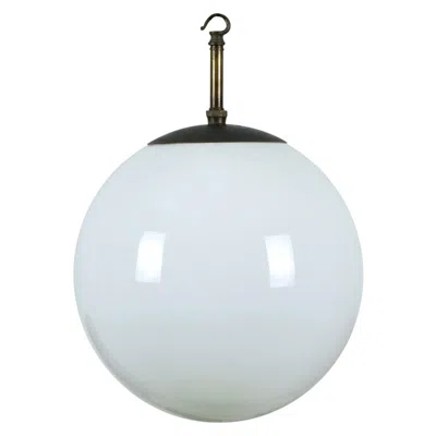 Pre-owned Bauhaus Large Opaline Globe Pendant Lamp, 1920s, British Modernist, Super Provenance In Transparent