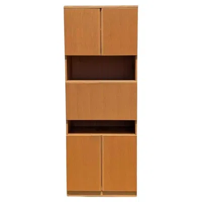 Pre-owned Bauhaus Modern White Oak Bar Cabinet By  Designs Canada, 1980s