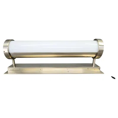 Pre-owned Bauhaus Nickel Wall Light With Glass Tube, 1930s In Transparent