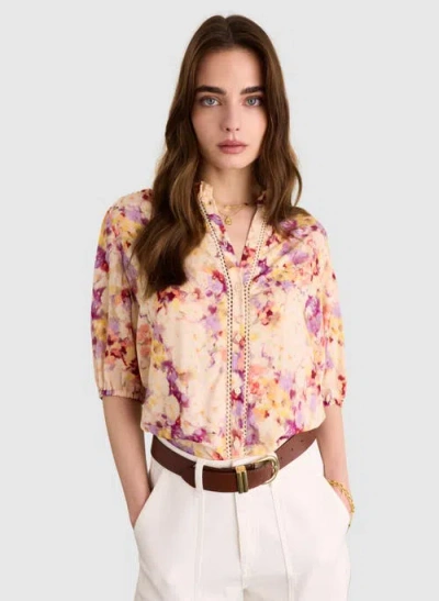 Baukjen Celia 3/4 Sleeve Printed Blouse In Multi
