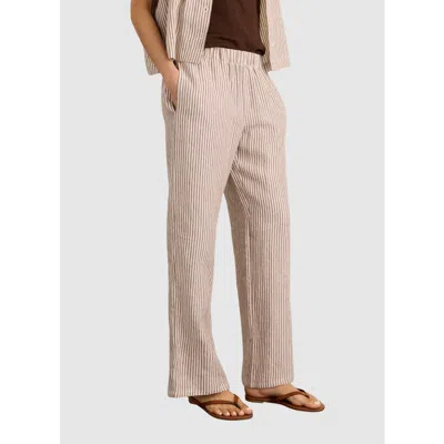 Baukjen Doretta Linen Trousers In Brown