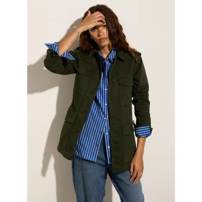 Baukjen Drake Organic Cotton Utility Jacket In Black