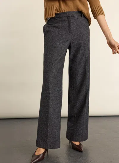 Baukjen Gwynnie Wool Blend Wide Leg Trousers In Black