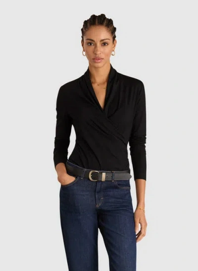 Baukjen Gylda Wrap Top In Black
