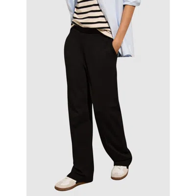 Baukjen Marian Ponte Wide Leg Trousers In Black