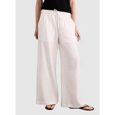 Baukjen Melrose Textured Wide Leg Trousers In Neutral