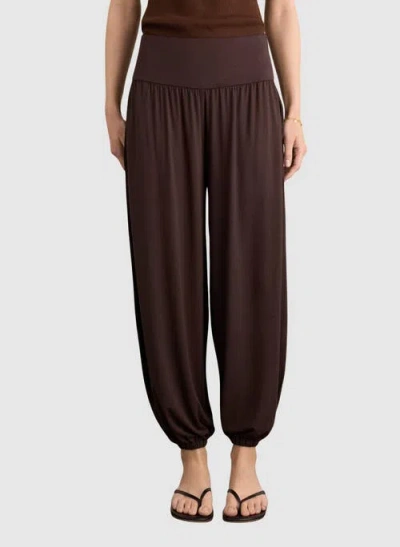 Baukjen Otis Jersey Balloon Trousers In Brown