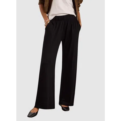 Baukjen Palazzo Straight Leg Trousers In Black