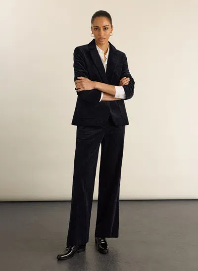 Baukjen Wanda Corduroy Tailored Blazer In Black