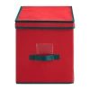 Baum Christmas 128 Ornament Storage In Red