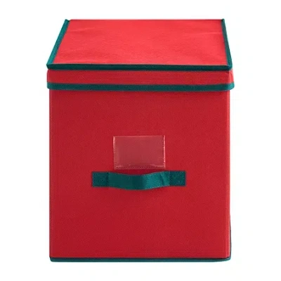Baum Christmas 128 Ornament Storage In Red