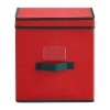 Baum Christmas 64 Ornament Storage In Red