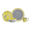 Baum Couleur 16-pc. Ceramic Dinnerware Set In Yellow