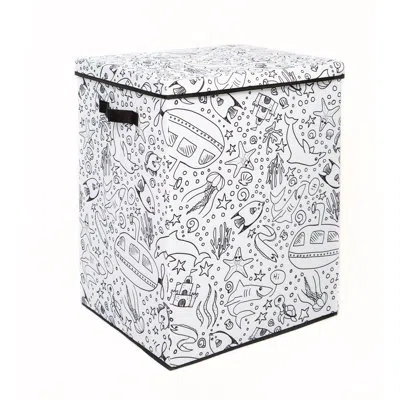 Baum Fabric Box In Black,white