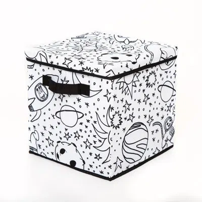 Baum Fabric Decorative Bin In Black