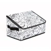 Baum Fabric Decorative Bin In Black,white
