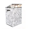Baum Fabric Decorative Bin In Black,white
